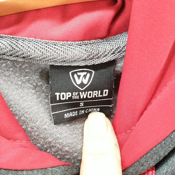 Top Of The World Men's Indiana Hoosiers Spell Out Hoodie Gray Small Embroidered - Picture 8 of 12